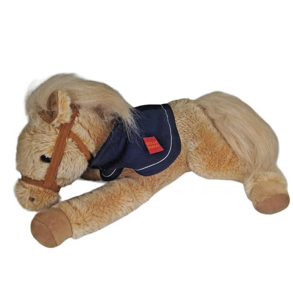 WELLS FARGO NELLIE TAN HORSE 14" Stuffed LEGENDARY PONY PLUSH ADVERTISEMENT Toy